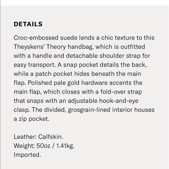 Theyskens THEORY Leather satchel bag - Picture 8 of 8